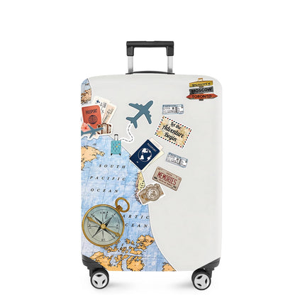 ANNA QUEEN Panda Family Luggage Cover, Cute Panda Design Suitcase Protector, Stretchable Washable Travel Sleeve for 28-30 Inch Luggage