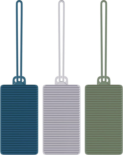Travelon Set of 3 Silicone Privacy Luggage Tags