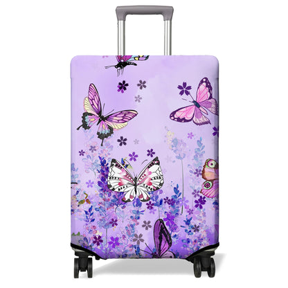 Travel Luggage Cover Suitcase Protector Fits 18-32 Inch Wheel Covers PatternedTravel Related Items Flower Luggage Protector Elastic M