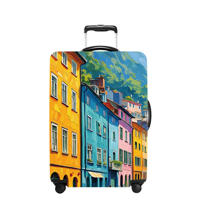 Tree Luggage Cover Washable Suitcase Cover Protector Fit 24-26 Inch Luggage Durable Travel Bag Cover with Zipper Closure M