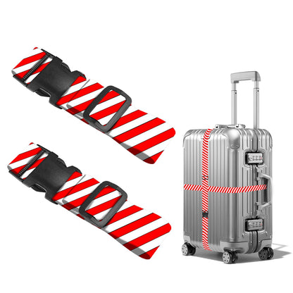 Nuxovilar Luggage Straps of 2 Set Blue Gold Fluid Art Pattern 1.96x90.5in