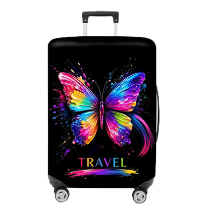 Colorful Geometric Luggage Cover, Abstract Suitcase Protector