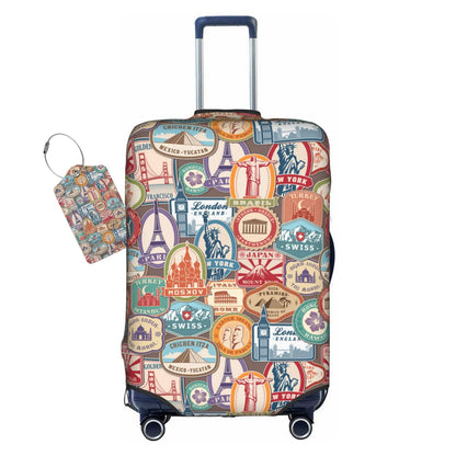 Ocean Sea Turtle Luggage Cover Washable Suitcase Protector, Turtle Theme Party Luggage Tag Travel Birthday Gifts For Men Women (XL 29-32 Inch Luggage)