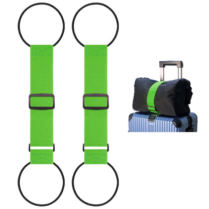 2 Pack Multi Use Strong Adjustable Luggage Connector Straps for Suitcases