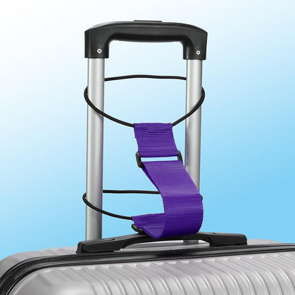 PATIKIL Luggage Straps Bag Bungee, 2 Pcs Suitcase Straps Adjustable Belt for Add a Bag Easy to Travel Elastic Strap Belt Handle Handbag Backpack, Purple