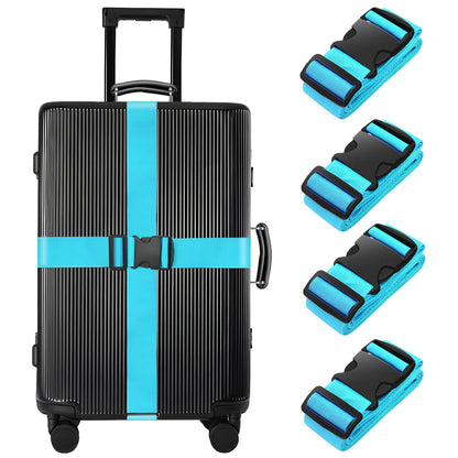 BILIONE Luggage Straps for Suitcases,79" Long Adjustable Luggage Belts