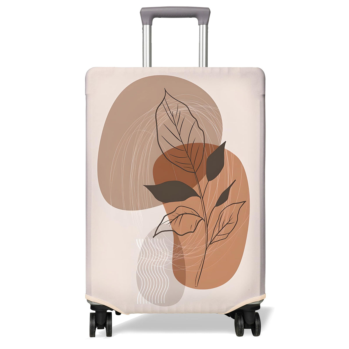 Travel Luggage Cover Suitcase Protector Fits 18-32 Inch Wheel Covers PatternedTravel Related Items Flower Luggage Protector Elastic M