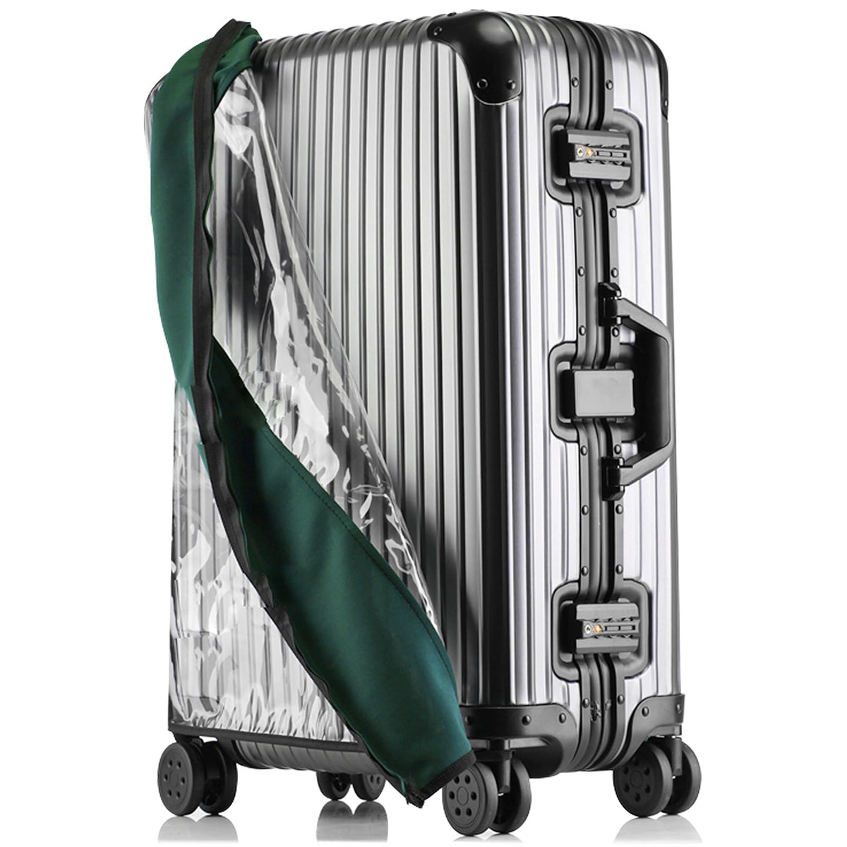 Transparent PVC Suitcase Cover, No Disassembly Required Clear Luggage Protector Suitcase Cover