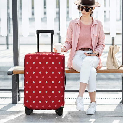 Explore Land Elastic Luggage Cover Suitcase Protector (Red Waltz, S)
