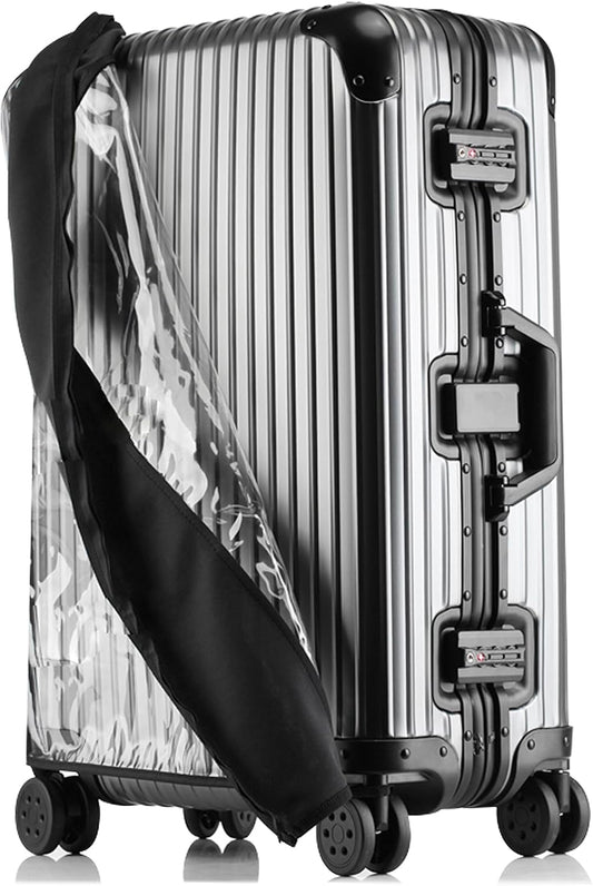 Transparent PVC Suitcase Cover, No Disassembly Required Clear Luggage Protector Suitcase Cover
