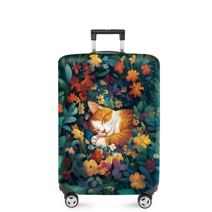 ANNA QUEEN Panda Family Luggage Cover, Cute Panda Design Suitcase Protector, Stretchable Washable Travel Sleeve for 28-30 Inch Luggage