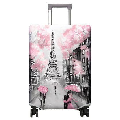 Travel Luggage Cover Suitcase Protector Fits 18-32 Inch Wheel Covers PatternedTravel Related Items Flower Luggage Protector Elastic M