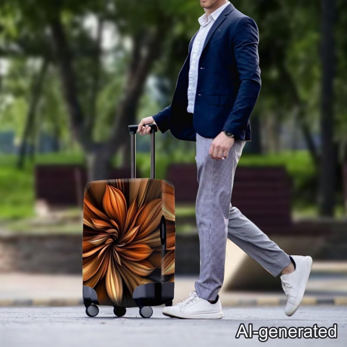 Bigcardesigns Luggage Covers Travel Suitcase Apply to 30/32 Inch Butterfly
