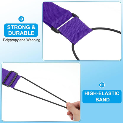 PATIKIL Luggage Straps Bag Bungee, 2 Pcs Suitcase Straps Adjustable Belt for Add a Bag Easy to Travel Elastic Strap Belt Handle Handbag Backpack, Purple