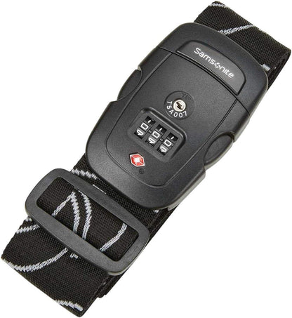 Samsonite Luggage Strap, Black, No Lock