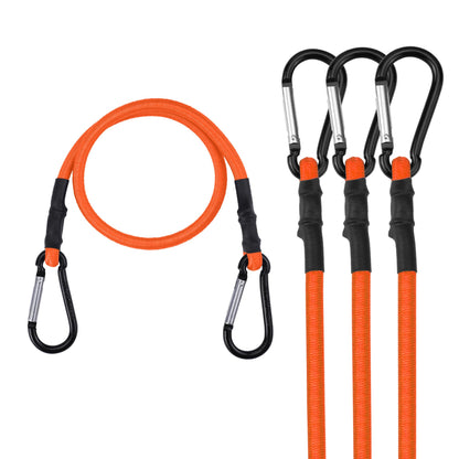 WORKPRO 24" Bungee Cords with Hooks, 4 Pack Heavy Duty Outdoor Bungee Strap