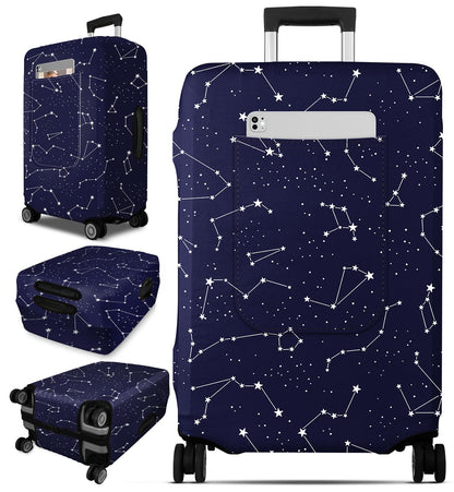 Slohif Luggage Cover for Suitcase Tsa Approved Protector - Butterfly Luggage Sleeve Large Suit Case Cover Travel Stretch Baggage Case Protective Washable Fit 21-23 Inch