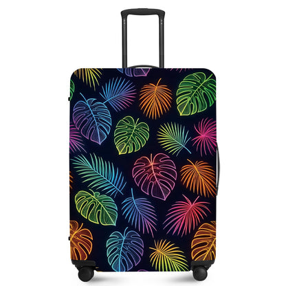 FOREVER QUEEN Blue Gold Luxury Marble Luggage Cover Suitcase Protector Suitcase Cover Anti-Scratch,Stretchable Bag Cover Washable Durable Polyester