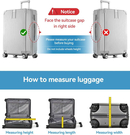 T Tersely Thicken Clear PVC Suitcase Cover Protectors 30" Suitcase Covers