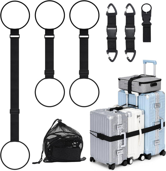 Adjustable Luggage Straps for Suitcases