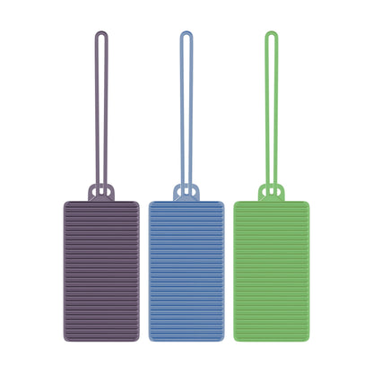 Travelon Set of 3 Silicone Privacy Luggage Tags