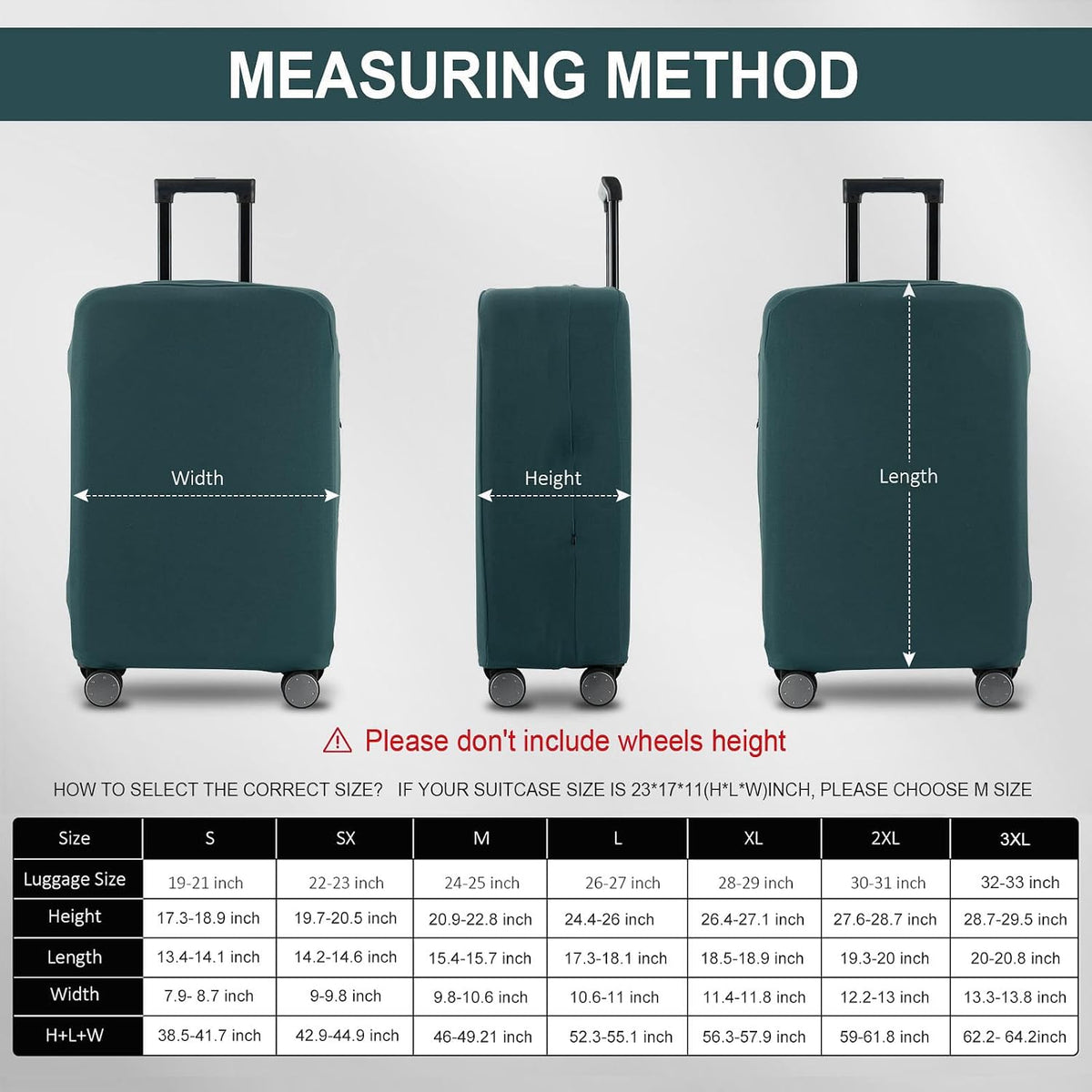Travel Luggage Cover - Scratch-Resistant Fit 19-31 Inch, Avocado Green, XL(28-29 inch)