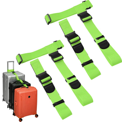 BILIONE 2 Pack Luggage Connector Straps,Connect 3 Suitcases ＆ Add A Bag