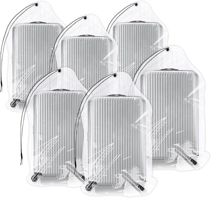 32x42 Inch Large Clear Plastic Suitcase Storage Bags, 3 Pack, 4 Mils