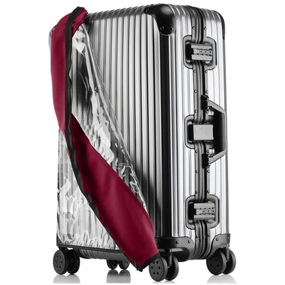 Transparent PVC Suitcase Cover, No Disassembly Required Clear Luggage Protector Suitcase Cover