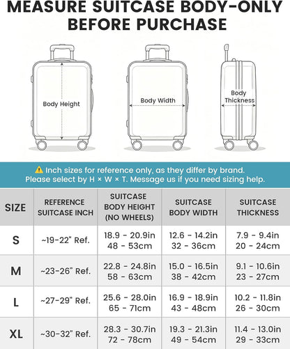 Travelkin Luggage Covers For Suitcase Tsa Approved Suitcase Cover Protector