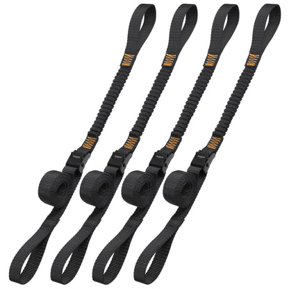Ayaport Motorcycle Luggage Straps Stretch Adjustable Straps with Clips for Securing (4)