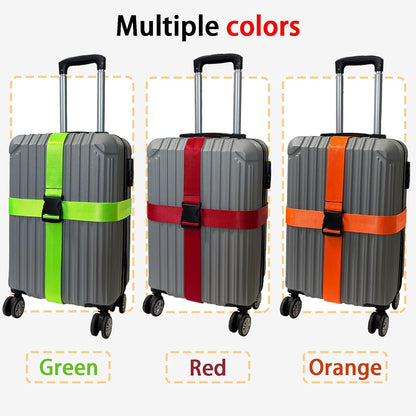 Polyhedron Luggage Straps for Suitcases Heavy Duty Adjustable (Set of 3)