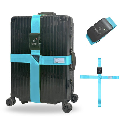 Luggage Straps TSA Approved with Lock,Suitcase Straps with Tags Purple1Pack
