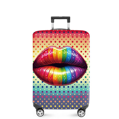 ANNA QUEEN Panda Family Luggage Cover, Cute Panda Design Suitcase Protector, Stretchable Washable Travel Sleeve for 28-30 Inch Luggage