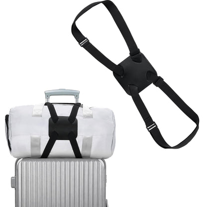 Chelmon 2 Pack Luggage Straps, Ajustable Elastic Bungee Belt for Suitcases, Add Extra Bag Easy and Securely for Travel
