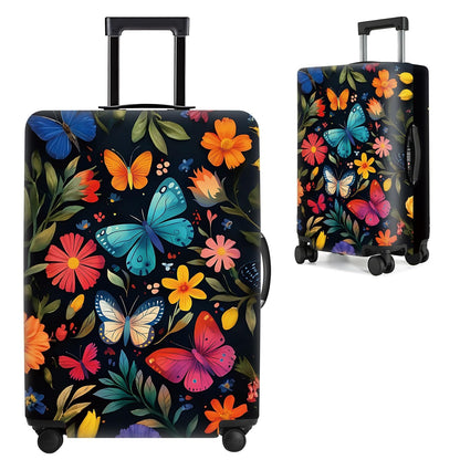 Cute Panda Luggage Cover – Bamboo Climbing Panda Suitcase Protector, Stretchable & Waterproof Travel Luggage Sleeve,M