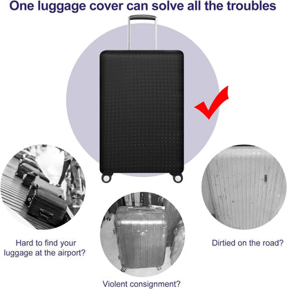 Travel Luggage Protector Suitcase Cover 22"-24" Suitcase Dust Cover Size M