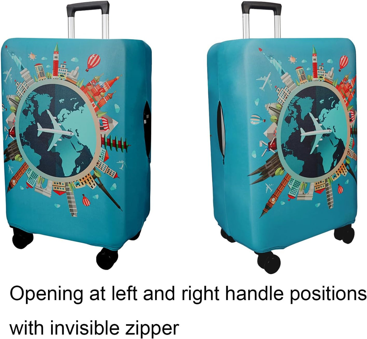 WUJIAONIAO Travel Luggage Cover Suitcase Cover Protector Skins 18-32 Inch