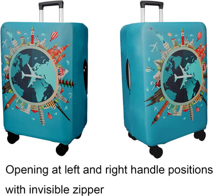 WUJIAONIAO Travel Luggage Cover Suitcase Cover Protector Skins 18-32 Inch