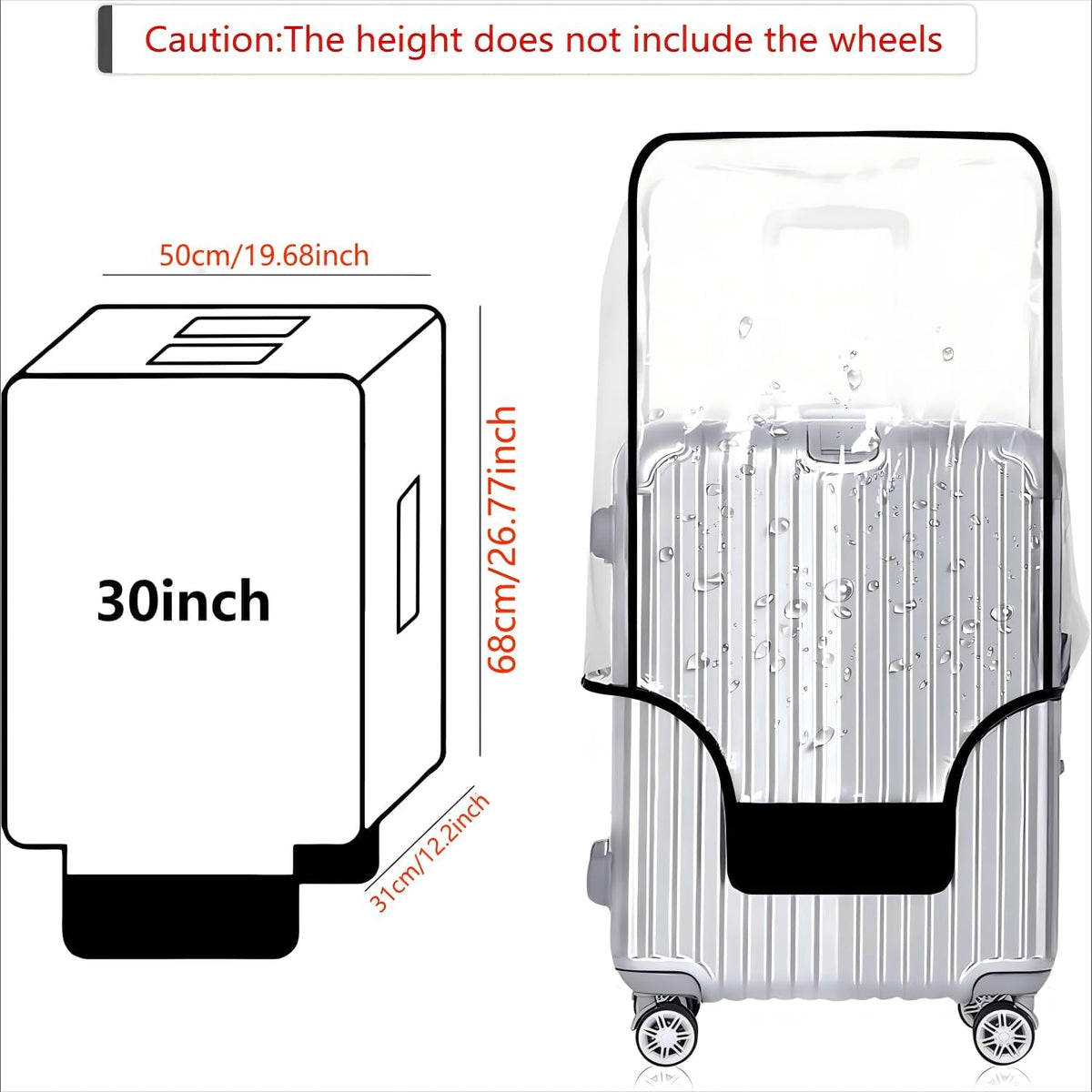 30 Inch Luggage Covers for Suitcase, Luggage Cover Protector