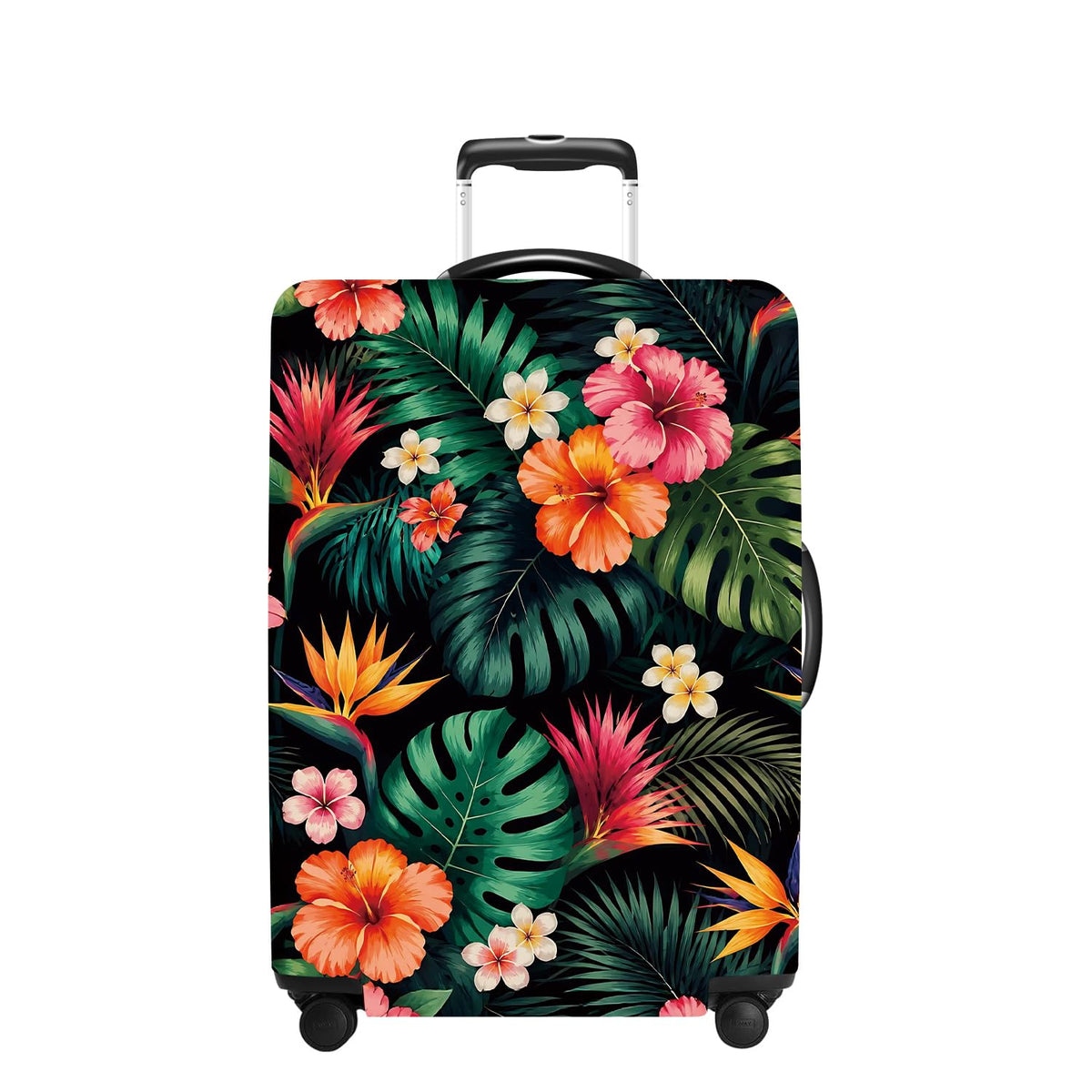 Pink Butterfly Luggage Cover Washable Suitcase Protector Anti-scratch Suitcase cover Fits 32-34 Inch Luggage XL