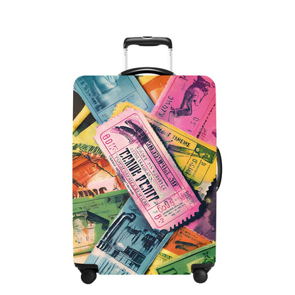 Tree Luggage Cover Washable Suitcase Cover Protector Fit 24-26 Inch Luggage Durable Travel Bag Cover with Zipper Closure M