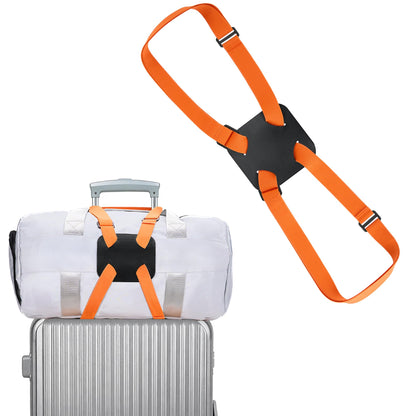 Chelmon 2 Pack Luggage Straps, Ajustable Elastic Bungee Belt for Suitcases, Add Extra Bag Easy and Securely for Travel
