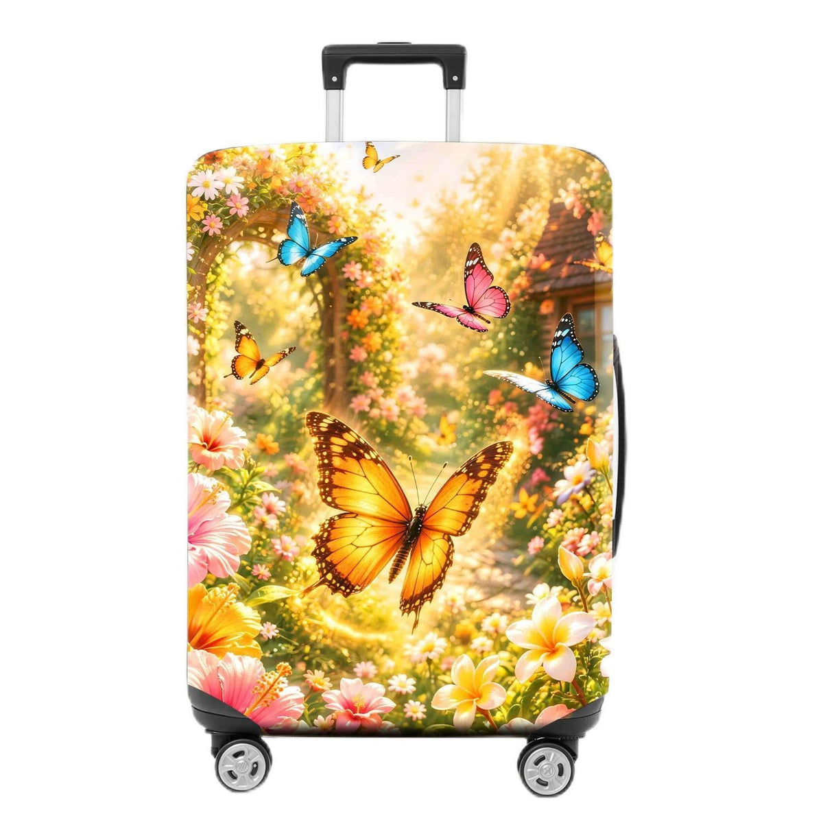 Colorful Geometric Luggage Cover, Abstract Suitcase Protector