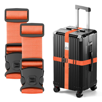 BILIONE Luggage Straps for Suitcases, Adjustable Lockable Suitcase Straps