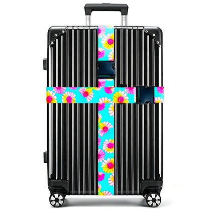 Luggage Straps for Suitcases TSA Approved Easy Pack Organized Suitcase Strap, Luggage Strap, Luggage Belt Strap, Bag Straps for Luggage. Buckle Straps Travel Accessories (Gradient Dot)