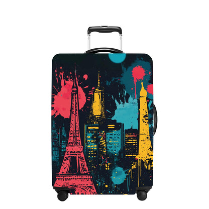 Pink Butterfly Luggage Cover Washable Suitcase Protector Anti-scratch Suitcase cover Fits 32-34 Inch Luggage XL