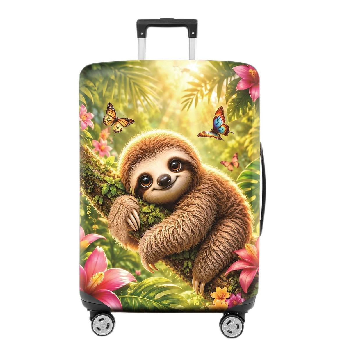 Colorful Geometric Luggage Cover, Abstract Suitcase Protector