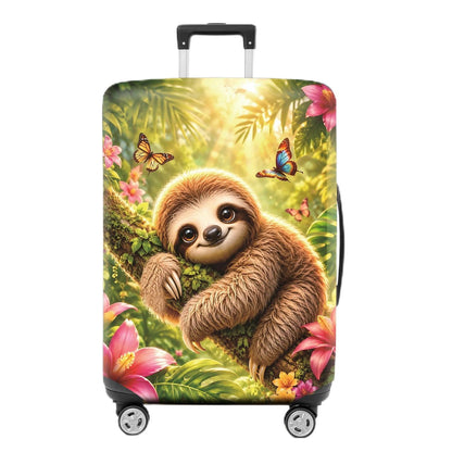 Colorful Geometric Luggage Cover, Abstract Suitcase Protector
