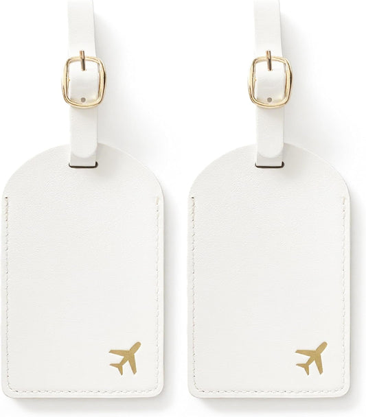 Luggage Tags for Suitcases, PU Leather Travel Tags for Luggage